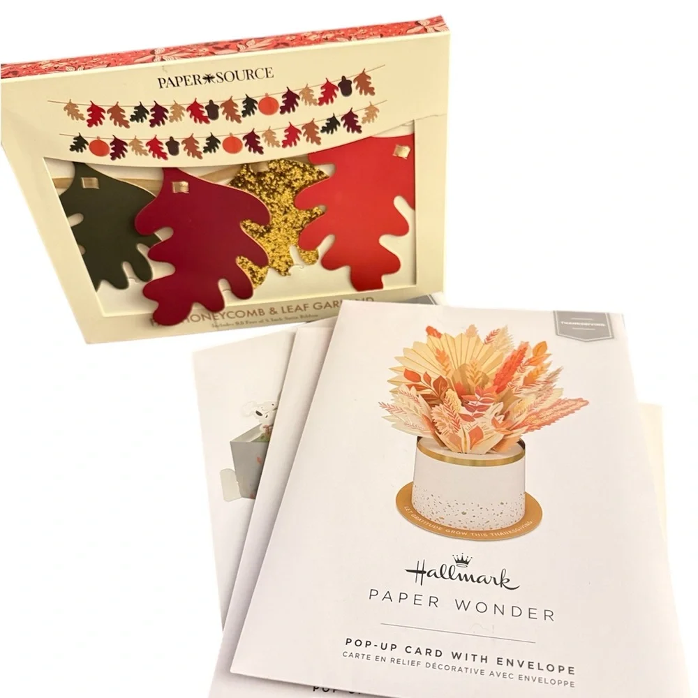 Paper Source Holiday Décor Set - Red, Orange, Black